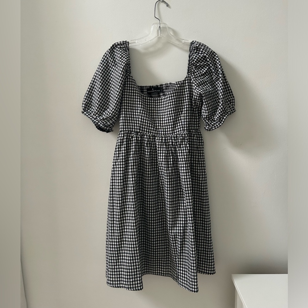 Pomander Place black gingham Abigail dress